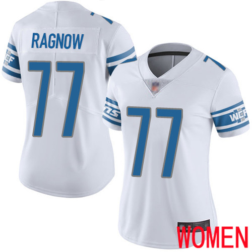 Detroit Lions Limited White Women Frank Ragnow Road Jersey NFL Football #77 Vapor Untouchable